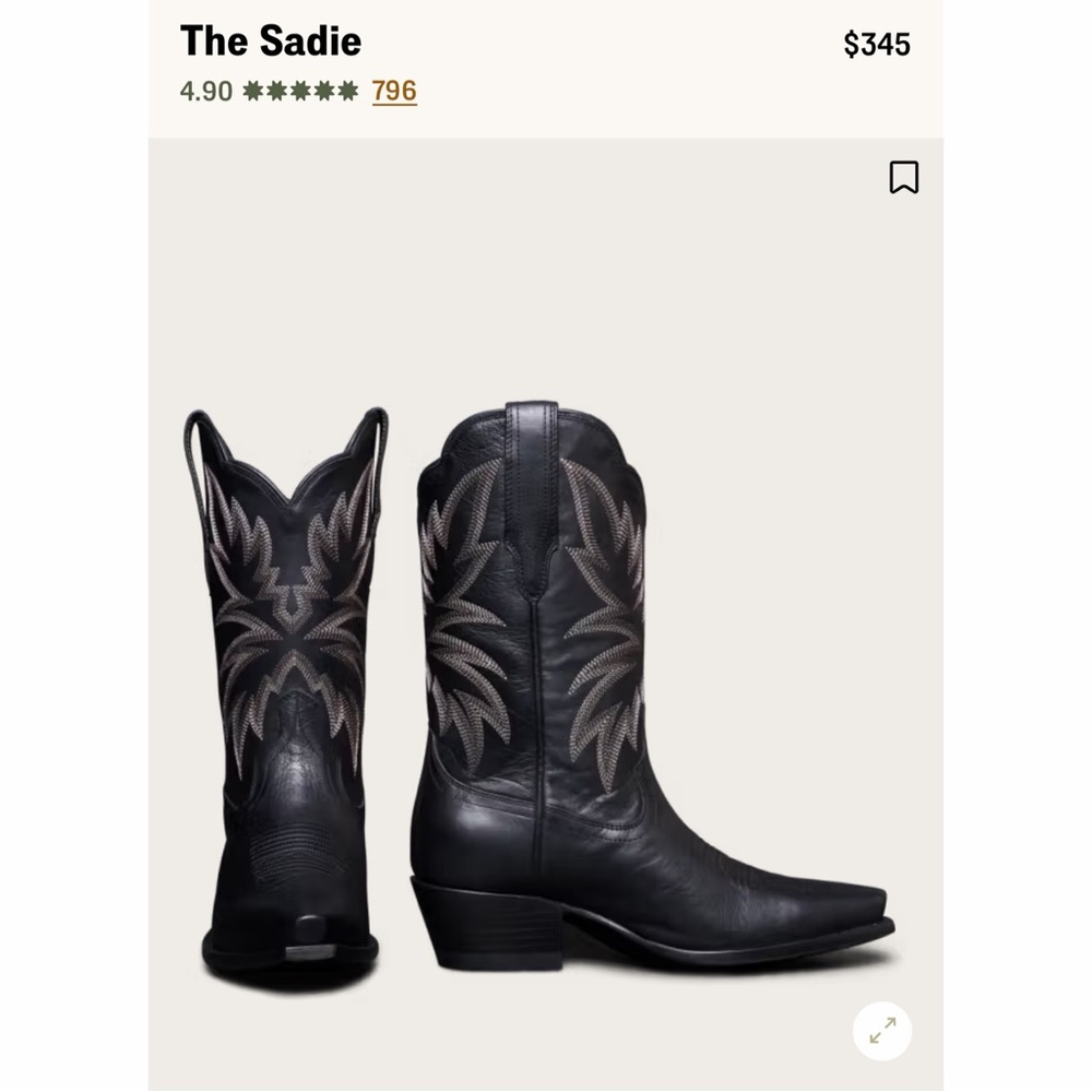 Tecovas Sadie Snip Toe Cowboy Boots